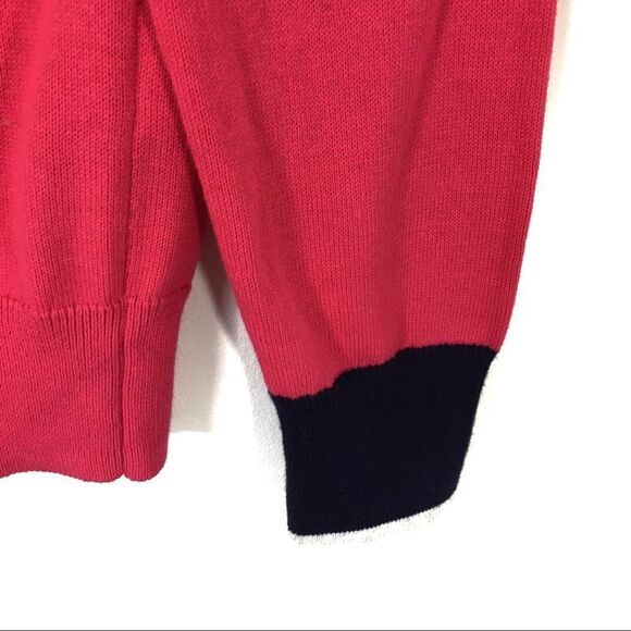 Gap Crew Neck Sweater Pink With‎ Navy Size Small - Picture 3 of 8